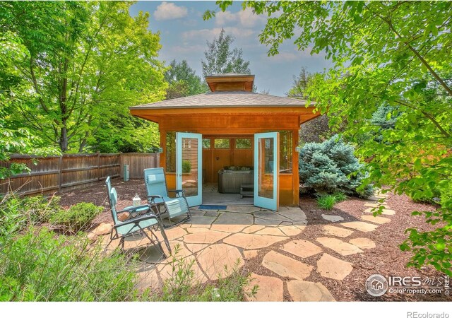 6208 Treestead Ct, Fort Collins, CO 80528 - view of patio / terrace with a gazebo