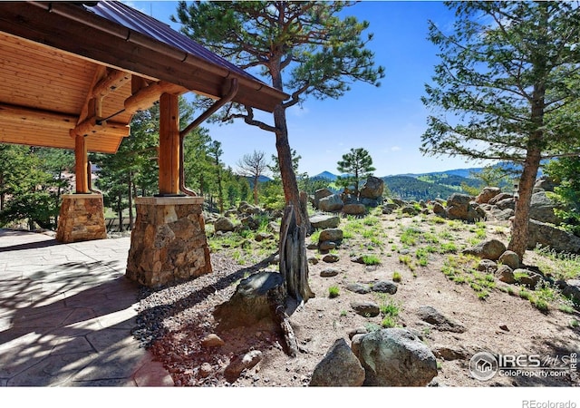 409 Wild Horse Cir, Boulder, CO 80304 - view of yard with a mountain view