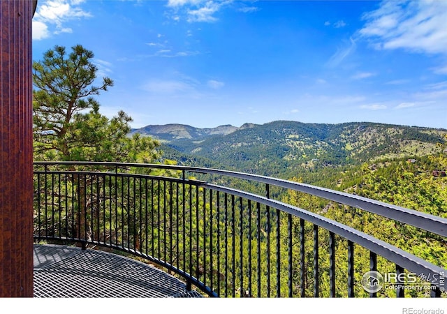 409 Wild Horse Cir, Boulder, CO 80304 - balcony featuring a mountain view