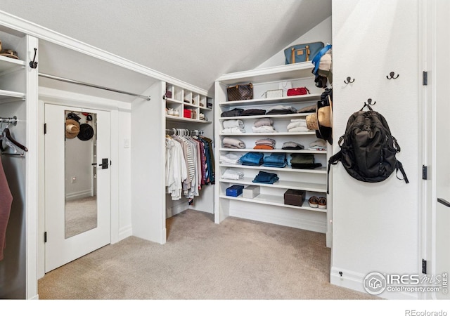 3835 Norwood Ct, Boulder, CO 80304 - spacious closet featuring carpet and lofted ceiling