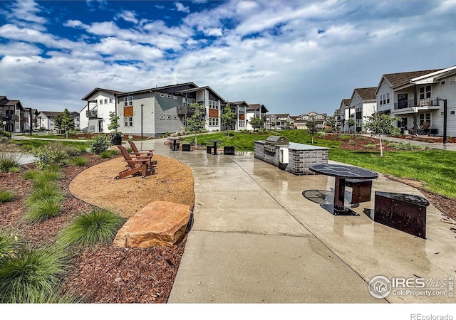 539 Vicot Way Unit C, Fort Collins, CO 80524 - view of property's community with a residential view, exterior kitchen, and a patio area