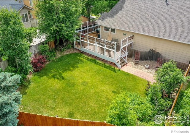 13112 Summit Grove Pkwy, Thornton, CO 80241 - view of yard featuring a wooden deck