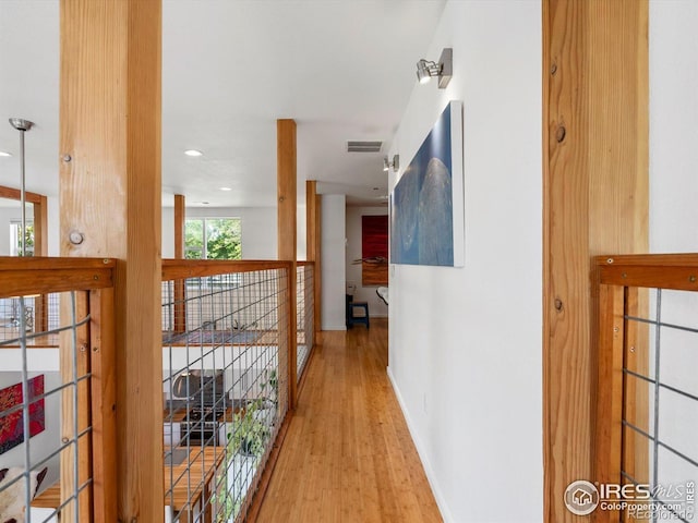404 W Cleveland St, Lafayette, CO 80026 - hall featuring wood finished floors, baseboards, and recessed lighting