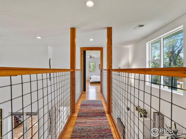 404 W Cleveland St, Lafayette, CO 80026 - corridor with light wood-type flooring and recessed lighting