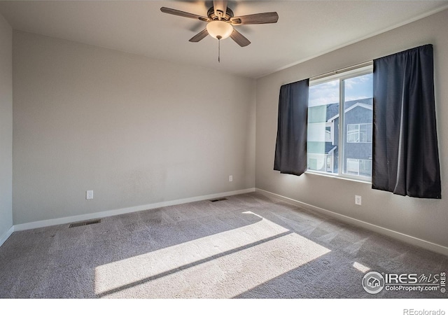 710 Oregon Trl Unit B1, Ault, CO 80610 - carpeted spare room with ceiling fan and baseboards