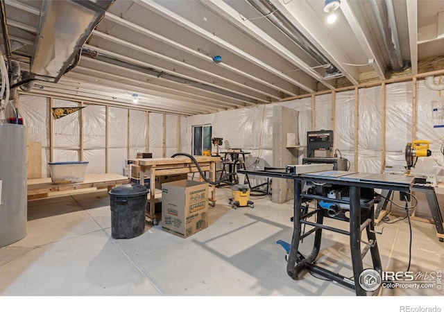 364 Fickel Farm Trl, Berthoud, CO 80513 - unfinished below grade area with water heater