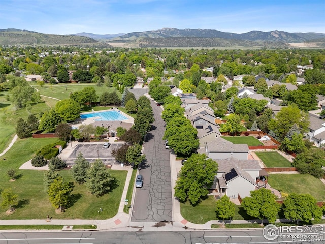 1502 Westfield Dr, Fort Collins, CO 80526 - aerial perspective of suburban area with a mountainous background