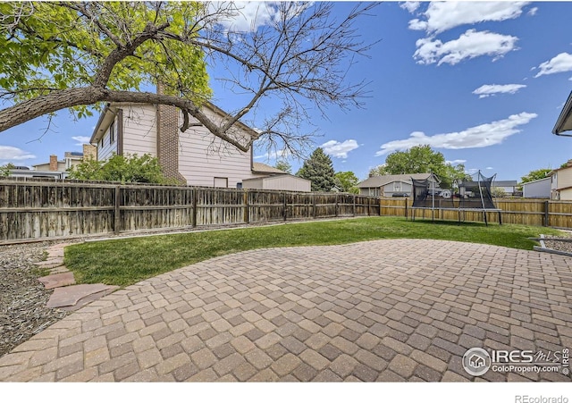 2447 E 100th Way, Thornton, CO 80229 - view of patio with a trampoline