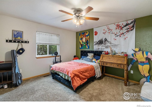 3328 Wild W Ln, Wellington, CO 80549 - bedroom featuring carpet flooring and ceiling fan
