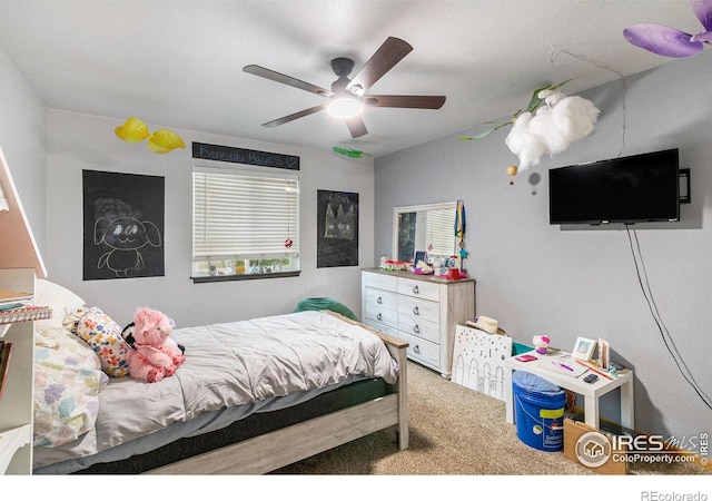 3328 Wild W Ln, Wellington, CO 80549 - carpeted bedroom featuring ceiling fan