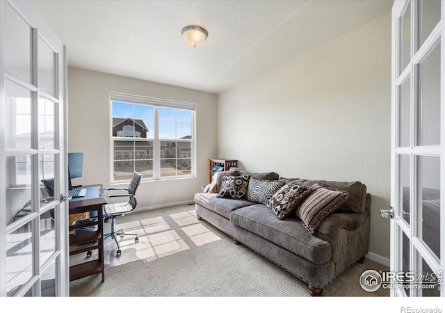 2150 Crop Row Dr, Windsor, CO 80550 - office featuring french doors and baseboards
