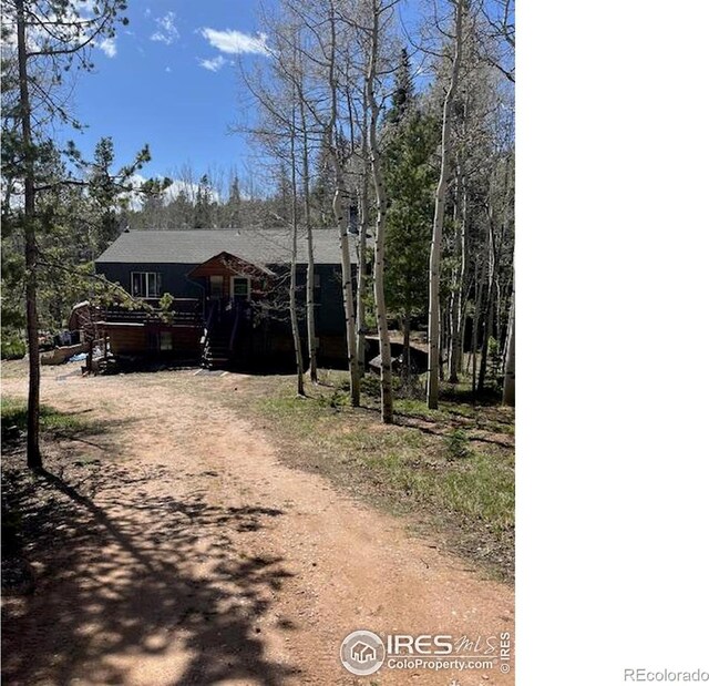 100 Santee Ct, Red Feather Lakes, CO 80545 - view of front of property
