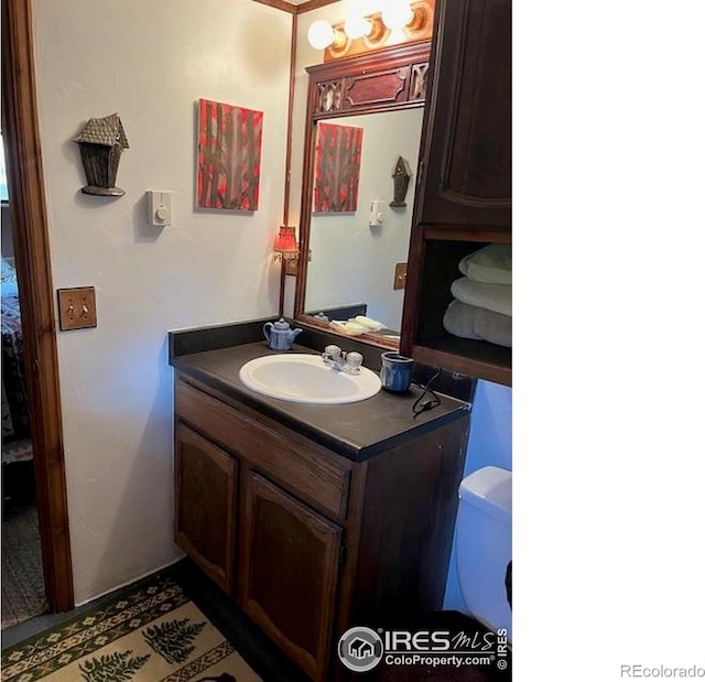 100 Santee Ct, Red Feather Lakes, CO 80545 - half bathroom with vanity