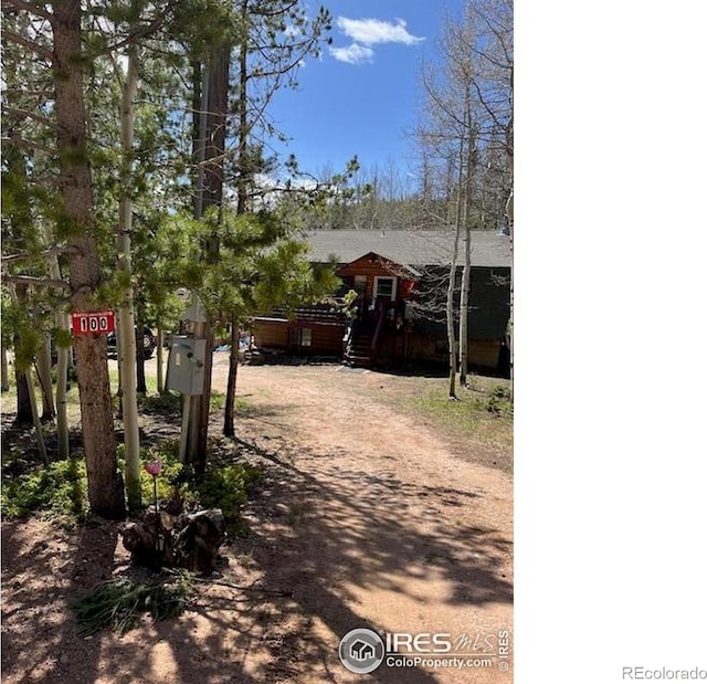 100 Santee Ct, Red Feather Lakes, CO 80545 - view of front facade