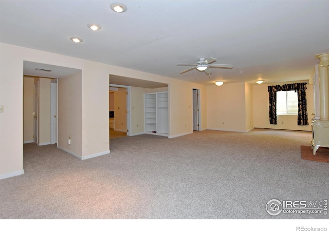 1131 Sandra Dr, Johnstown, CO 80534 - carpeted empty room with a ceiling fan and baseboards