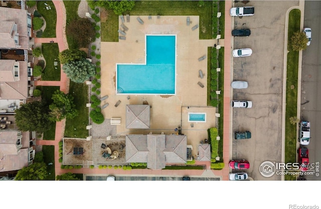 4725 Spyglass Dr, Broomfield, CO 80023 - drone / aerial view of a pool area