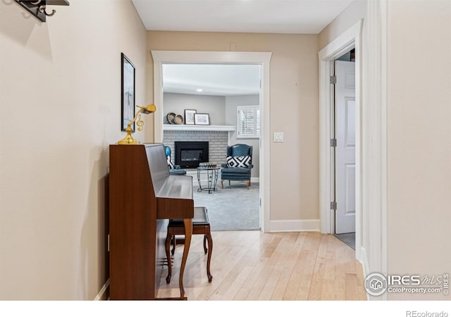 3561 4th St, Boulder, CO 80304 - hall featuring light wood-type flooring and baseboards
