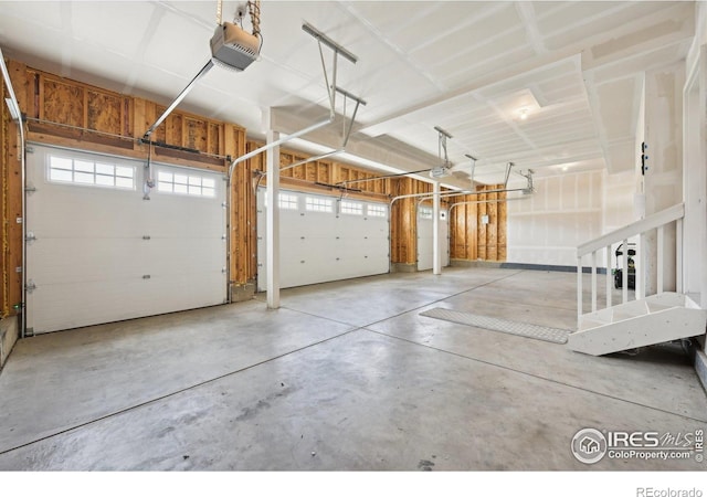 961 Mouflon Dr, Severance, CO 80550 - garage with a garage door opener