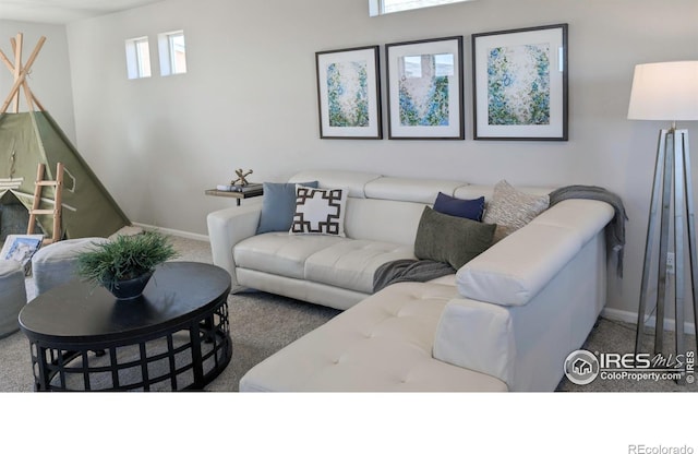 3356 Streamwood Dr, Johnstown, CO 80534 - living area with carpet and baseboards