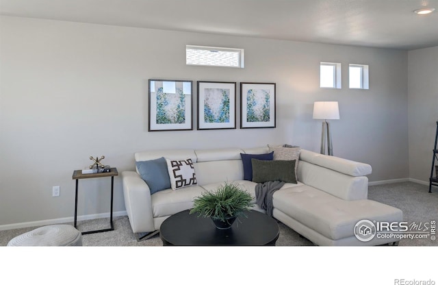 3356 Streamwood Dr, Johnstown, CO 80534 - living room featuring carpet floors and baseboards