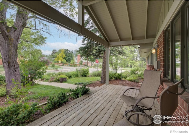 1110 Hartford Dr, Boulder, CO 80305 - view of wooden deck