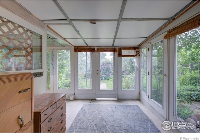 1110 Hartford Dr, Boulder, CO 80305 - unfurnished sunroom featuring plenty of natural light and french doors