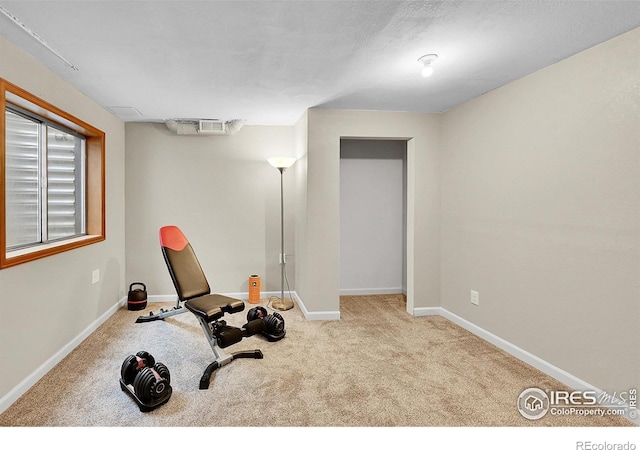 11740 Ivy St, Thornton, CO 80233 - exercise area featuring carpet and baseboards