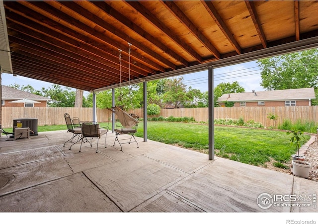 11385 Downing Dr, Northglenn, CO 80233 - view of patio with central air condition unit and outdoor dining area