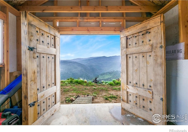 2507 Spencer Mountain Rd, Bellvue, CO 80512 - view of patio with a mountain view
