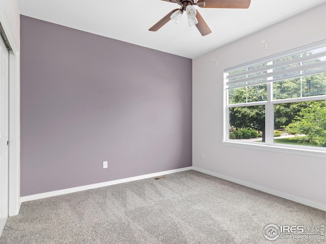 603 Summer Hawk Dr, Longmont, CO 80504 - carpeted empty room featuring ceiling fan and baseboards
