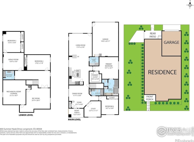 603 Summer Hawk Dr, Longmont, CO 80504 - floor plan / room layout