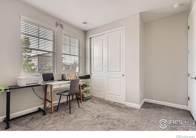 4343 E 96th Way, Thornton, CO 80229 - carpeted home office featuring baseboards