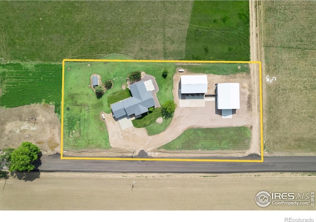 32924 County Road 29, Greeley, CO 80631 - aerial view of property's location featuring property parcel outlined