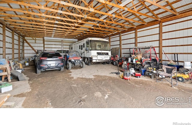 39780 County Road 68, Briggsdale, CO 80611 - garage with metal wall