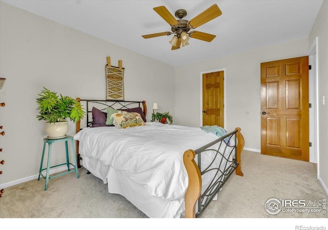 11290 Ranch Pl, Denver, CO 80234 - bedroom featuring carpet, baseboards, and a ceiling fan