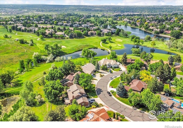 11290 Ranch Pl, Denver, CO 80234 - aerial perspective of suburban area with a large body of water and a golf club
