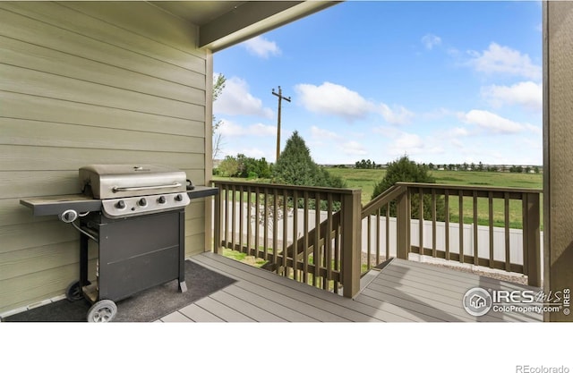 4709 Lynxes Way, Johnstown, CO 80534 - wooden terrace with area for grilling
