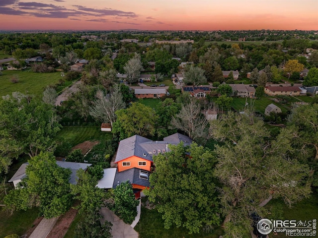 1484 Wicklow St, Boulder, CO 80303 - aerial view at dusk of a residential view