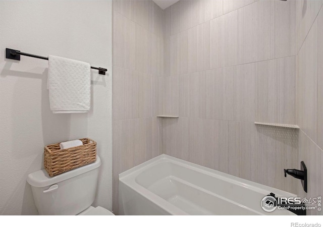 5016 Prairie Lark Ln, Severance, CO 80615 - bathroom with toilet and bathing tub / shower combination