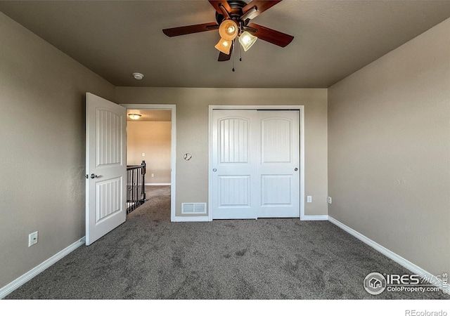 13598 Horseshoe Cir, Mead, CO 80542 - unfurnished bedroom featuring carpet flooring, baseboards, and a closet