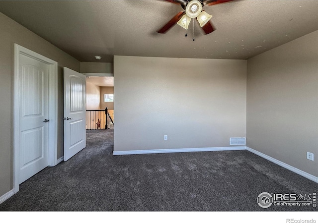 13598 Horseshoe Cir, Mead, CO 80542 - carpeted spare room with baseboards and ceiling fan