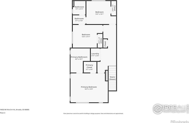 14553 W 91st Dr Unit A, Arvada, CO 80005 - floor plan / room layout
