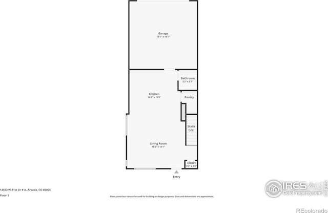14553 W 91st Dr Unit A, Arvada, CO 80005 - floor plan / room layout