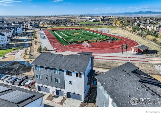 2446 W 167th Ln, Broomfield, CO 80023 - aerial perspective of suburban area featuring a mountainous background