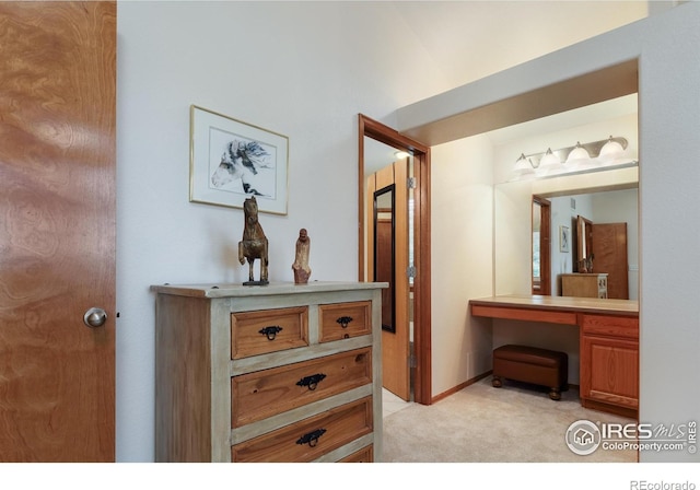 5603 Pierson Mountain Ave, Longmont, CO 80503 - hallway featuring light colored carpet