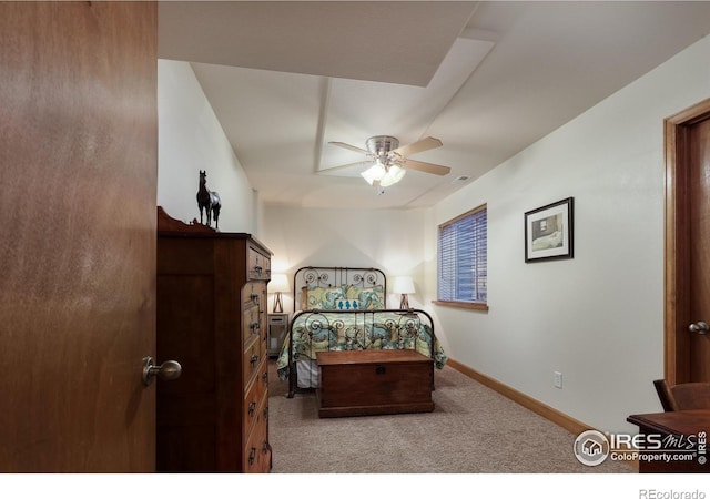 5603 Pierson Mountain Ave, Longmont, CO 80503 - bedroom featuring light colored carpet, baseboards, and ceiling fan