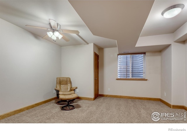 5603 Pierson Mountain Ave, Longmont, CO 80503 - unfurnished room with carpet, baseboards, and a ceiling fan