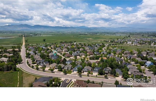 5603 Pierson Mountain Ave, Longmont, CO 80503 - aerial perspective of suburban area featuring mountains