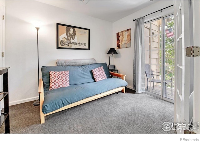 4887 White Rock Cir Unit D, Boulder, CO 80301 - carpeted living area featuring baseboards