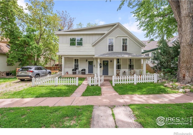 508 Pearl St, Boulder, CO 80302 - view of front of property with covered porch and board and batten siding